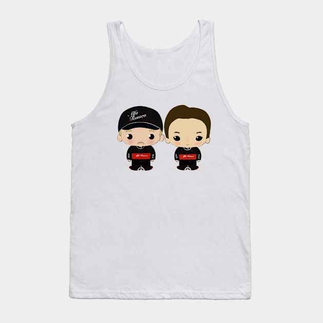 Valtteri and Zhou cute teammates Tank Top by cutedrivers